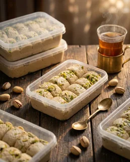حلوا شکری با مغز پسته ۴۰۰گرم